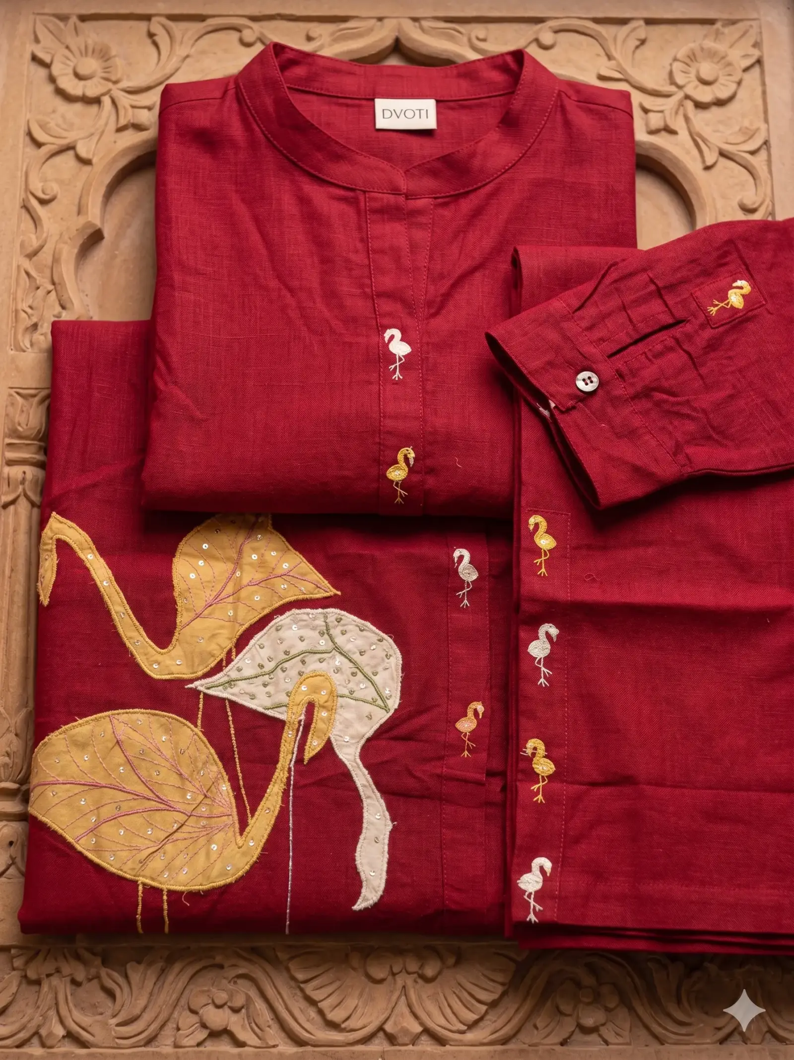 Applique Work Ban Neck Cord Set