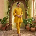 Pintex Co-ord Set - Mustard Yellow