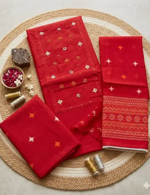 Printed Cotton Knot Net Work
