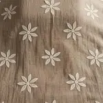 Applique Thread Work Mul Chanderi Dusty Brown