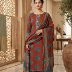 Printed Cotton With Hand Work Neck Line